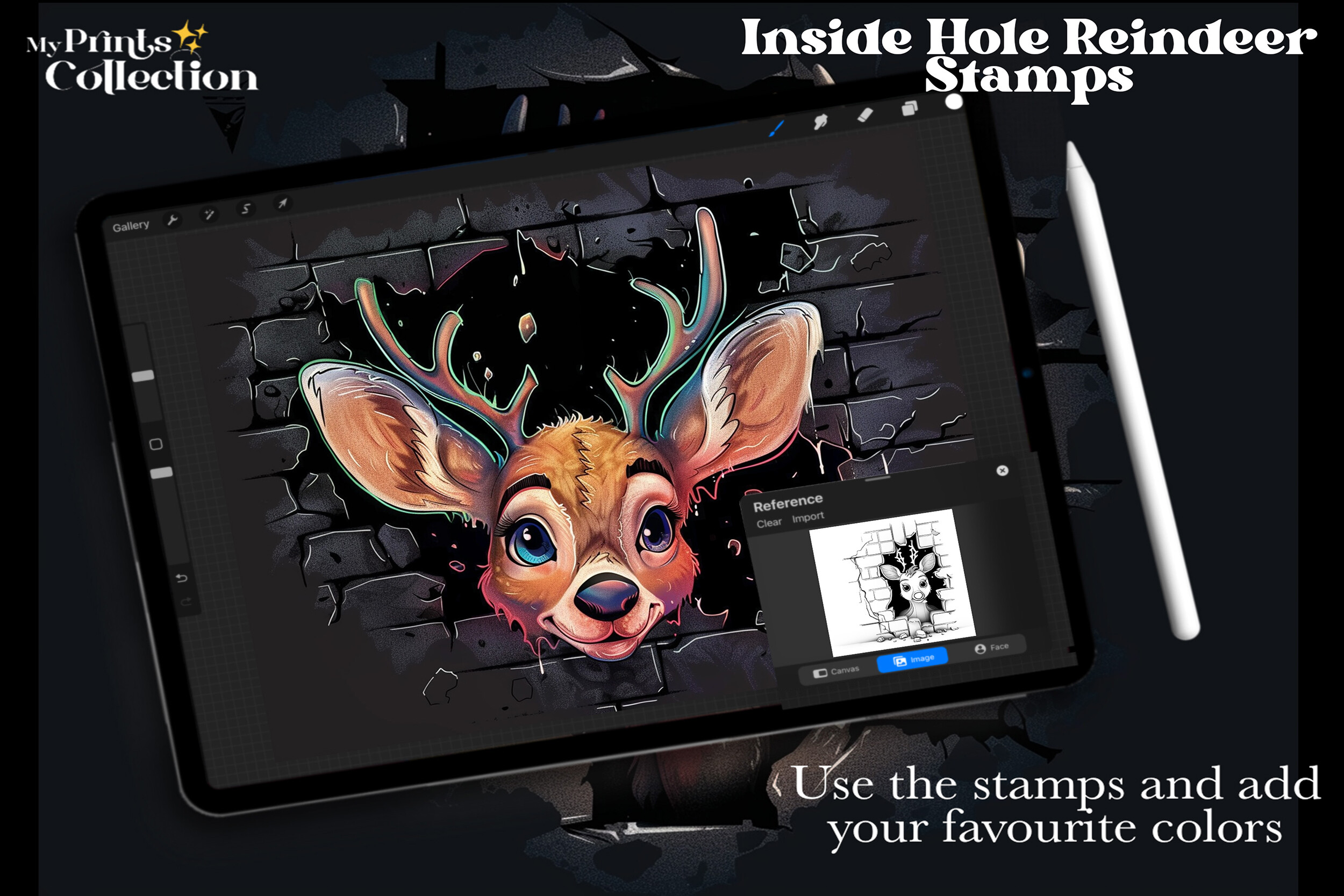 100+ Procreate Inside Hole Reindeer - photo 4