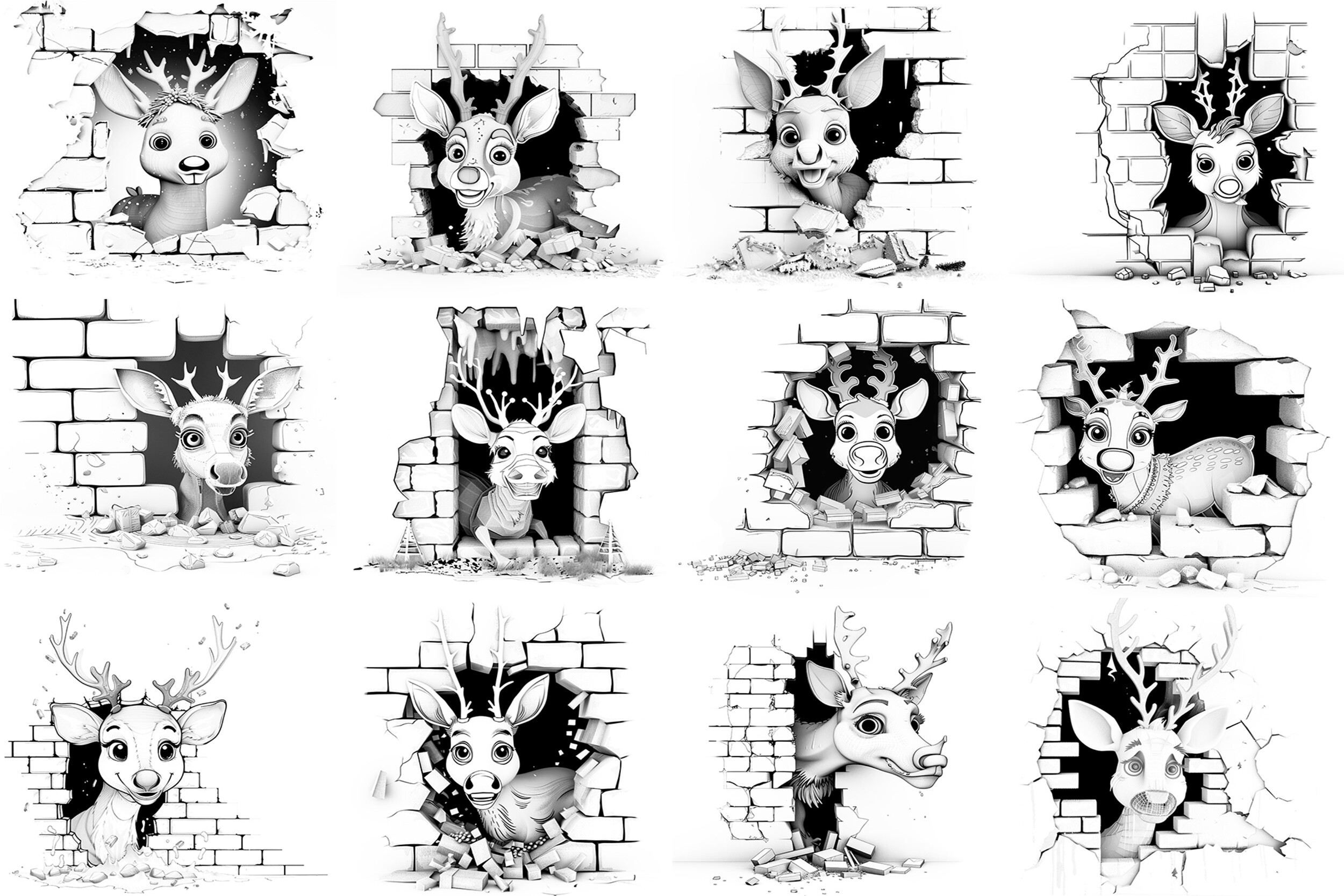 100+ Procreate Inside Hole Reindeer - photo 6