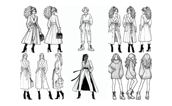 54 Printable Fall Fashion Coloring Pages
