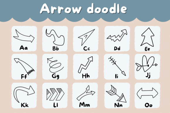 Arrow Doodle Font - Preview 1