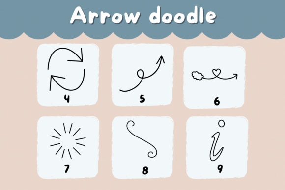 Arrow Doodle Font - Preview 3