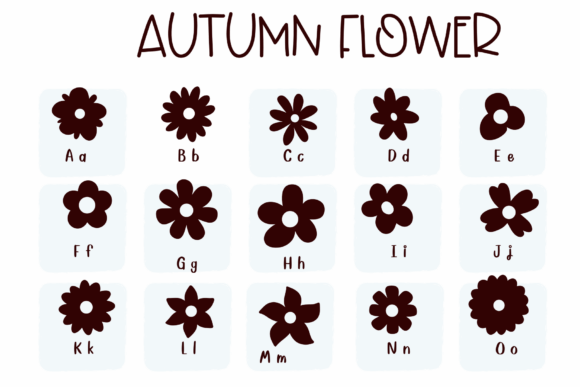 Autumn Flower Font - Preview 1