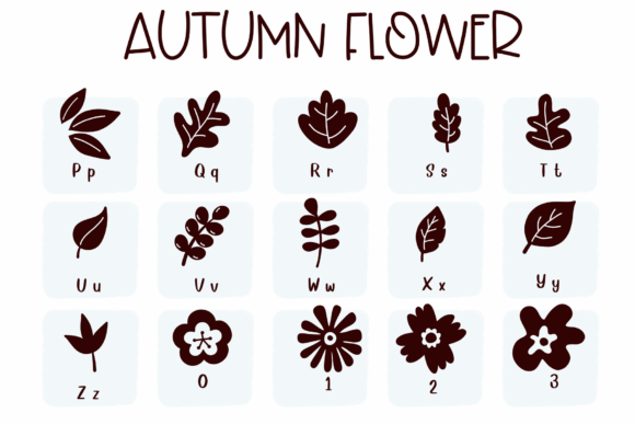 Autumn Flower Font - Preview 2