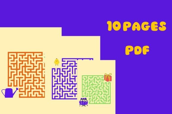 1 Maze Puzzle Printable Activity Kids Puzzle Fun For Adults Educational ...