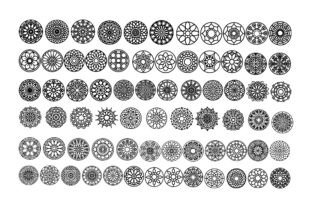 Geometric Radial Icons Black Vector SVG Graphic by shahtech50 ...