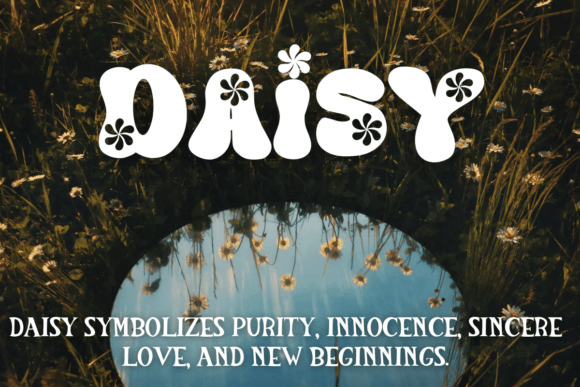 Groovy Flower Daisy Font - Preview 1