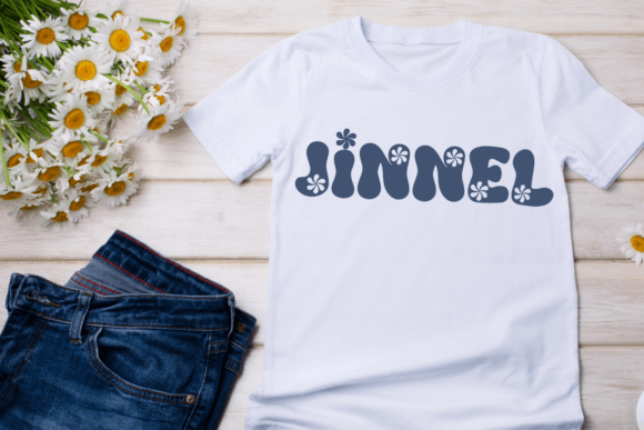 Groovy Flower Daisy Font - Preview 4