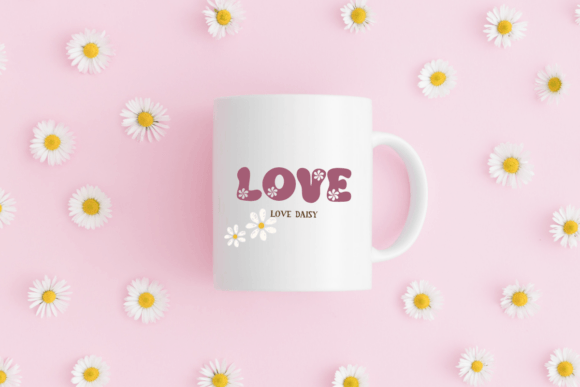Groovy Flower Daisy Font - Preview 5