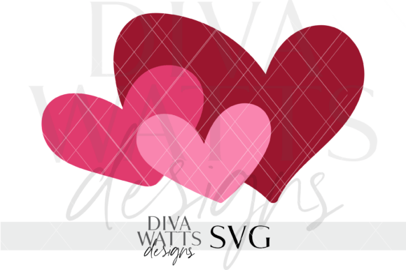 Heart Trio Illustration SVG Graphic by Diva Watts Designs · Creative ...