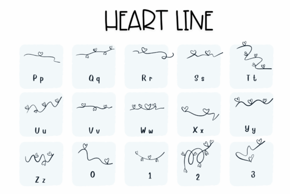 Heart Line Font - Preview 2