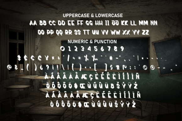 Horror School Font font preview - 6