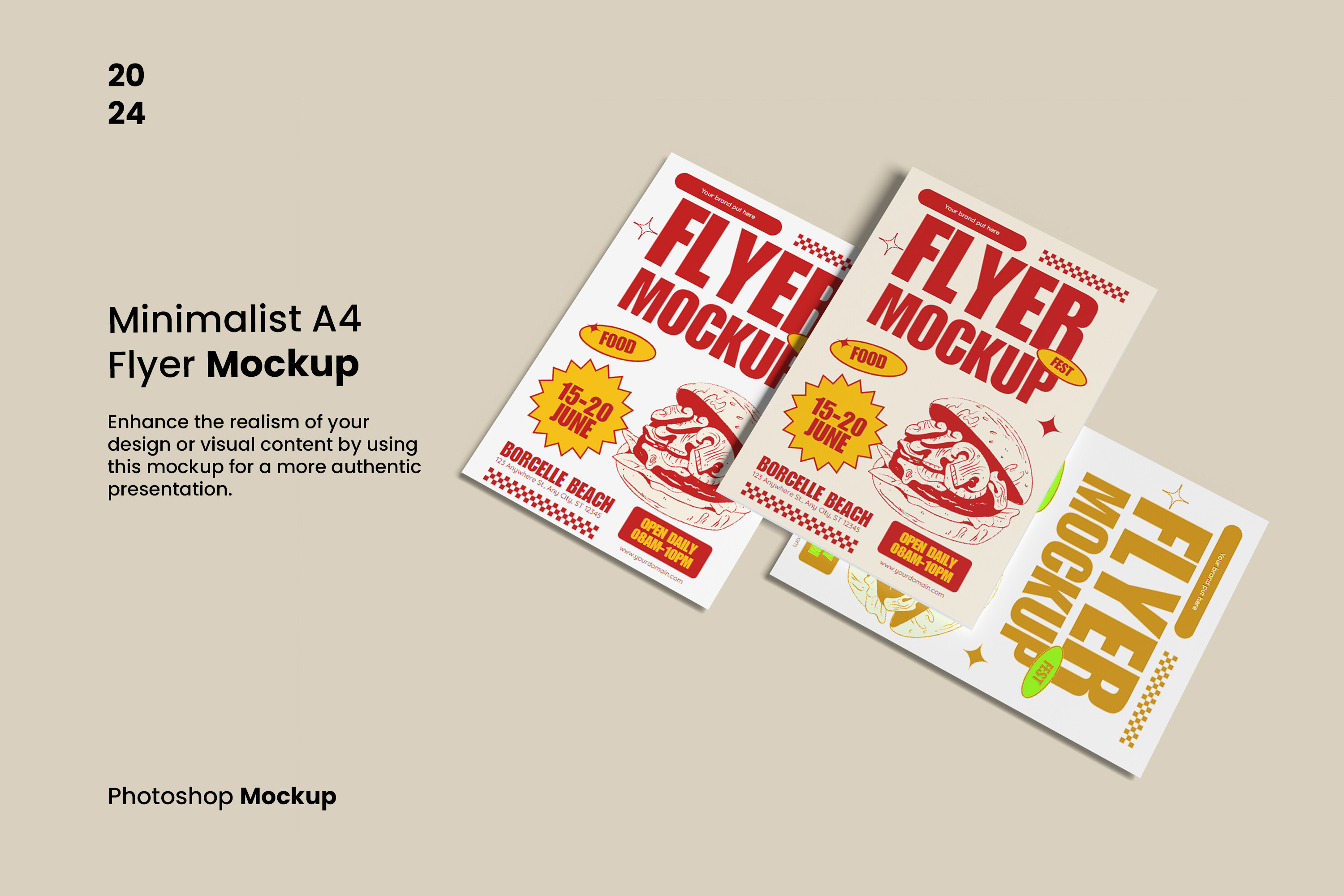 Minimalist A4 Flyer Mockup Graphic by My Code Std · Creative Fabrica