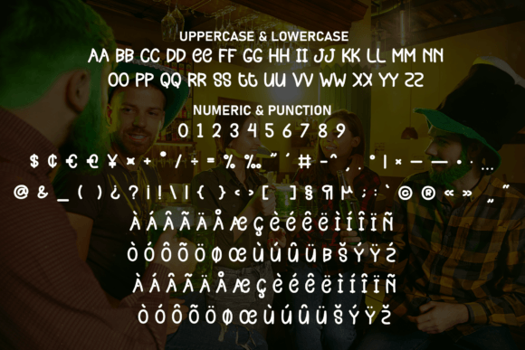 Party Grinch Font PNG with transparent background - Preview 6