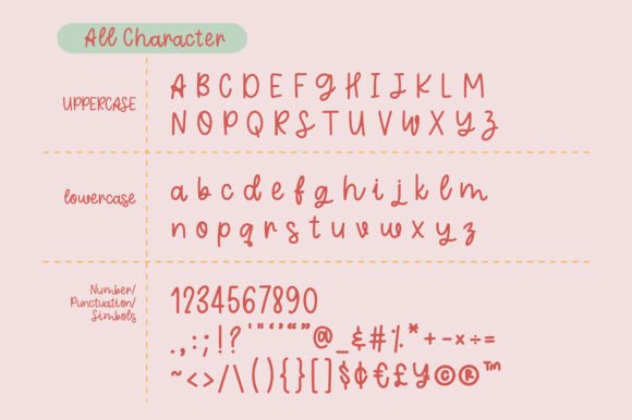 Pastal Candy Font Font PNG with transparent background - Preview 1
