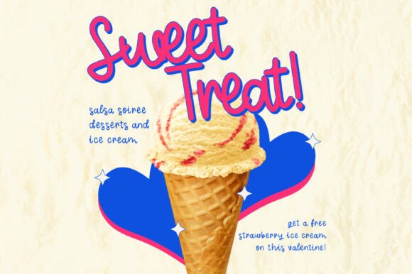 Pastal Candy Font Font PNG with transparent background - Preview 6
