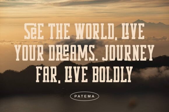 Patema Font PNG with transparent background - Preview 2