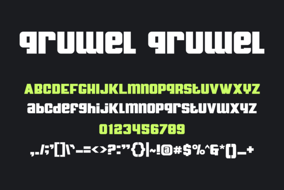 Qruwelqruwel Font PNG with transparent background - Preview 3