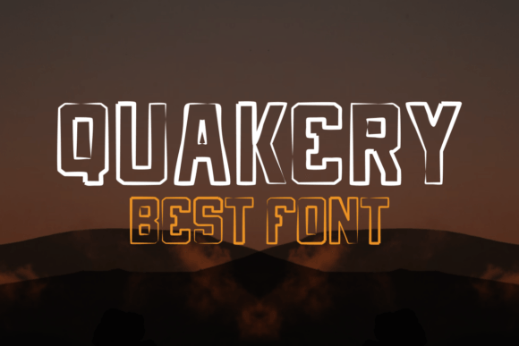Quakery Font PNG with transparent background - Preview 2