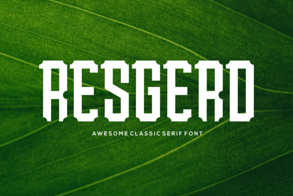 Resgerd Font PNG with transparent background - Preview 3