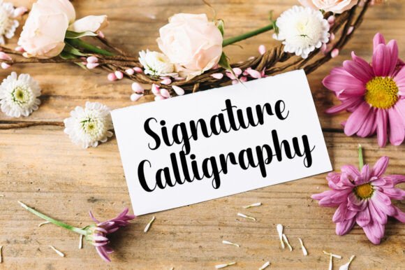 Angela Signature Font - Preview 4