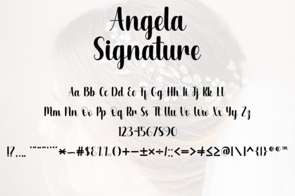 Angela Signature Font - Preview 5