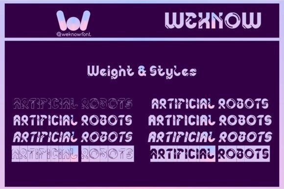 Artificial Robots Font - Preview 4