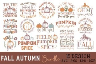 Fall Autumn SVG Bundle, Pumpkin Design Graphic by Regulrcrative ...