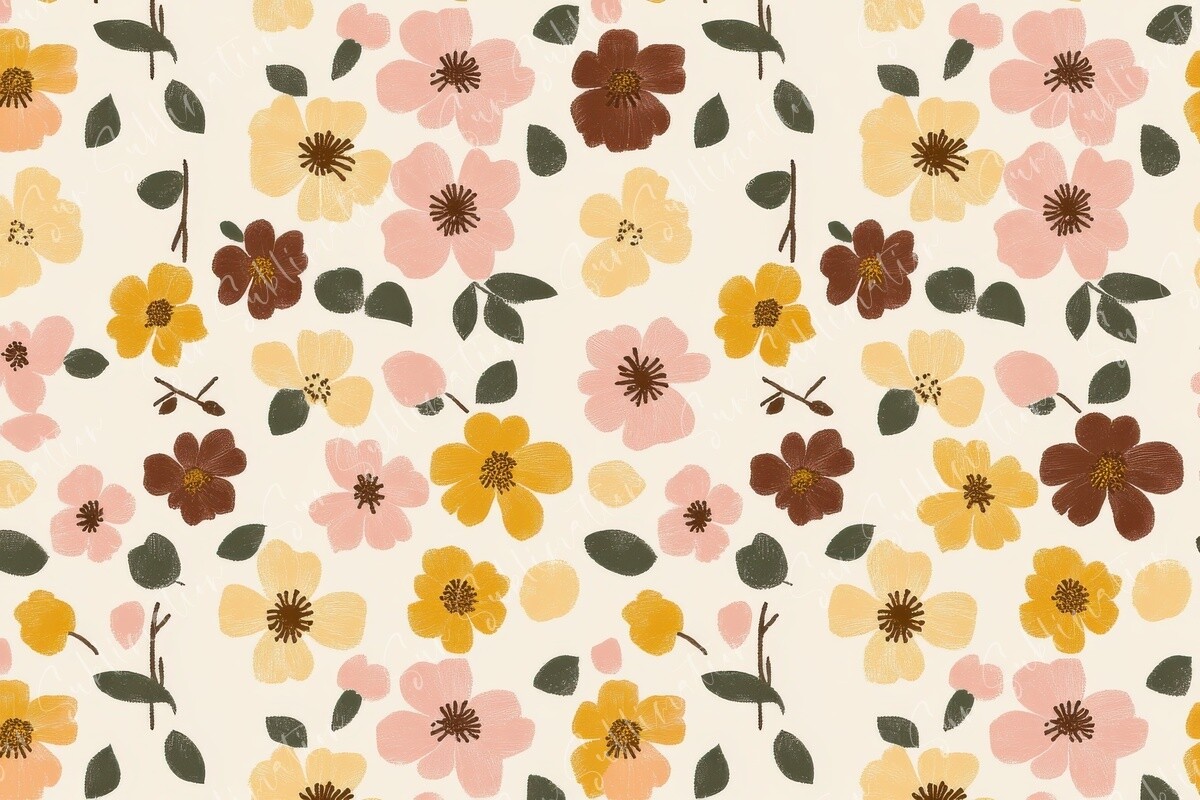 Floral Pattern Illustration Graphic by Sun Sublimation · Creative Fabrica