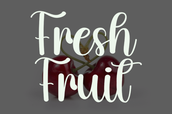 Fruit Cherry Font - Preview 6
