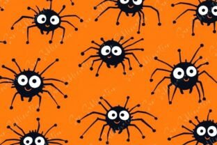 Happy Spider Pattern Graphic by Sun Sublimation · Creative Fabrica