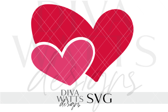 Heart Duo Clipart SVG Graphic by Diva Watts Designs · Creative Fabrica