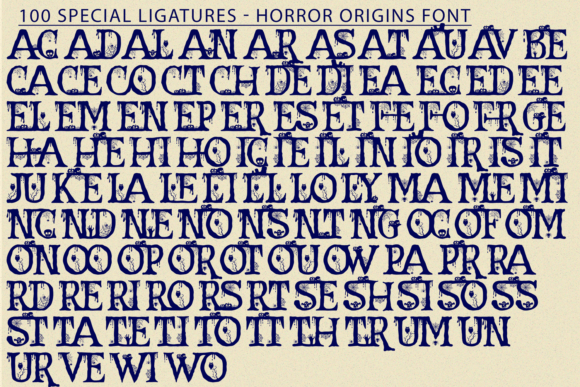 Horror Origins Font - Preview 6