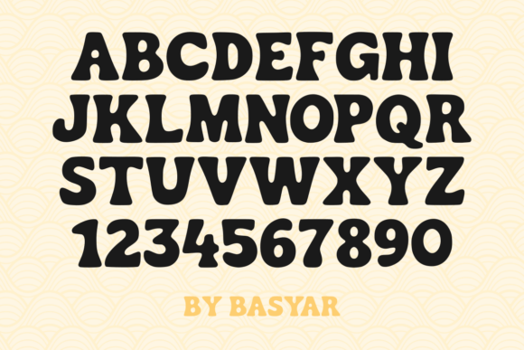 Monday Retro Font PNG with transparent background - Preview 4
