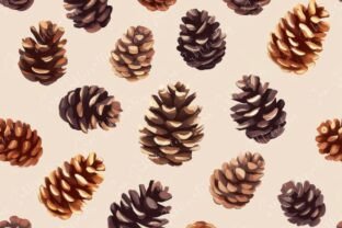 Pine Cones Pattern Graphic by Sun Sublimation · Creative Fabrica