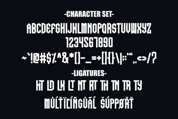 Ragatha Darkness Font PNG with transparent background - Preview 6