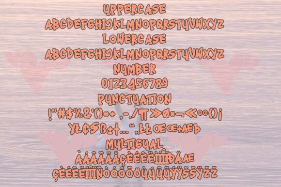 Relove Font PNG with transparent background - Preview 5