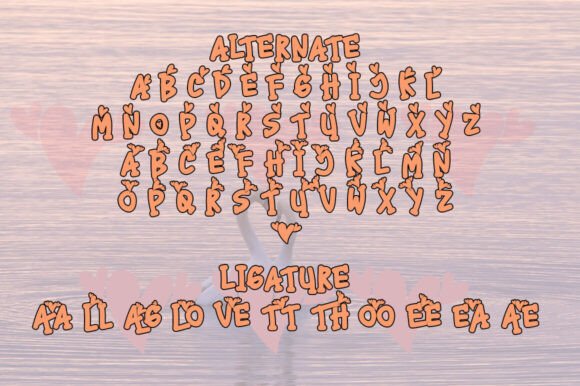 Relove Font PNG with transparent background - Preview 6