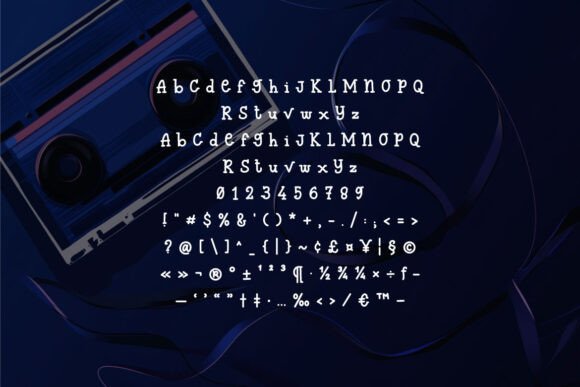 Rifz Font PNG with transparent background - Preview 3