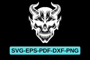 Sinister Devil Mask SVG Template, Demon Graphic by Artful Assetsy ...