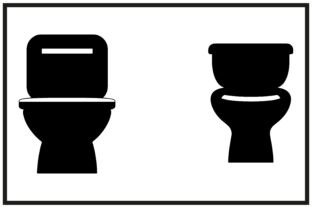 Toilet Icon Silhouette Commode Graphic by N-paTTerN · Creative Fabrica