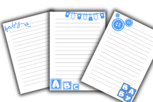 Baby Boy Lined Papers Graphic by lam designs · Creative Fabrica