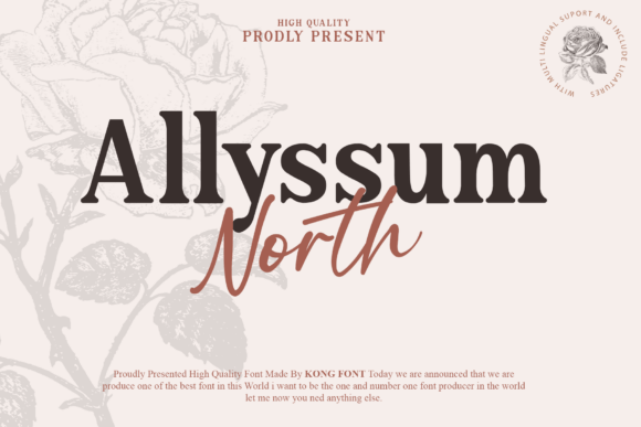 Allyssum North Fonts