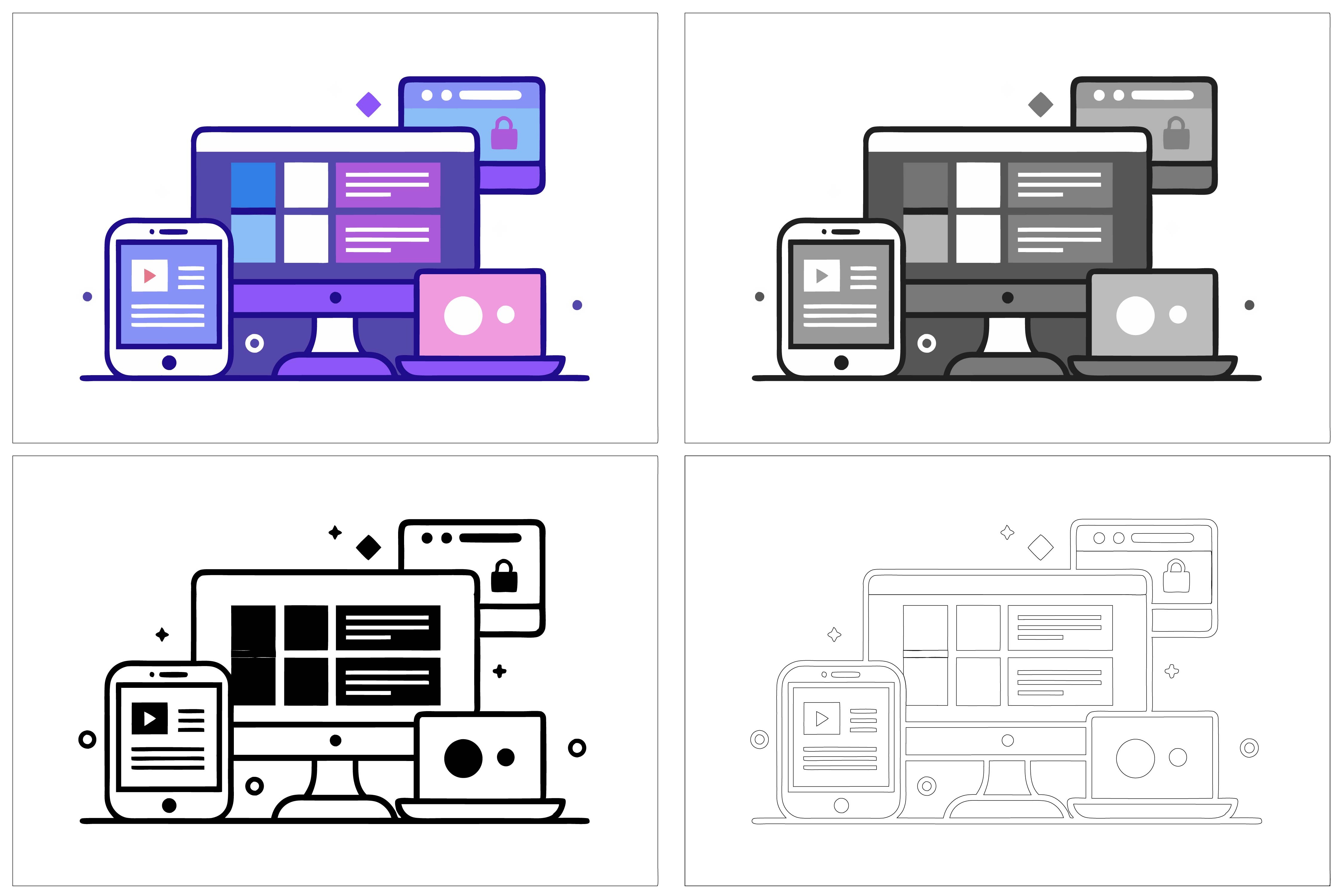 Communication Icons Set Vector Sticker Graphic by Creative_View ...