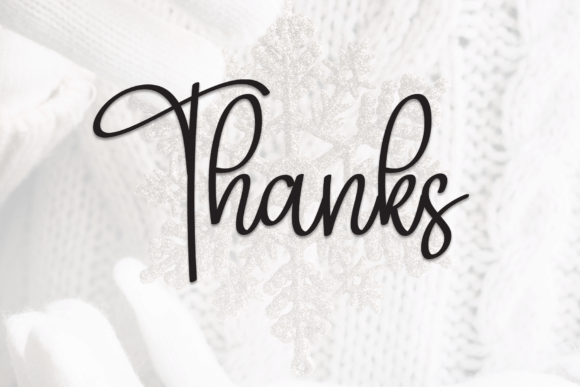 Embroidery Winter Font - Preview 6