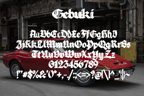 Gebuki Font - Preview 1