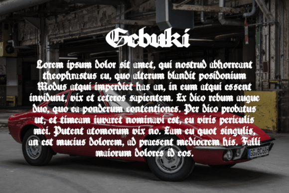 Gebuki Font - Preview 2