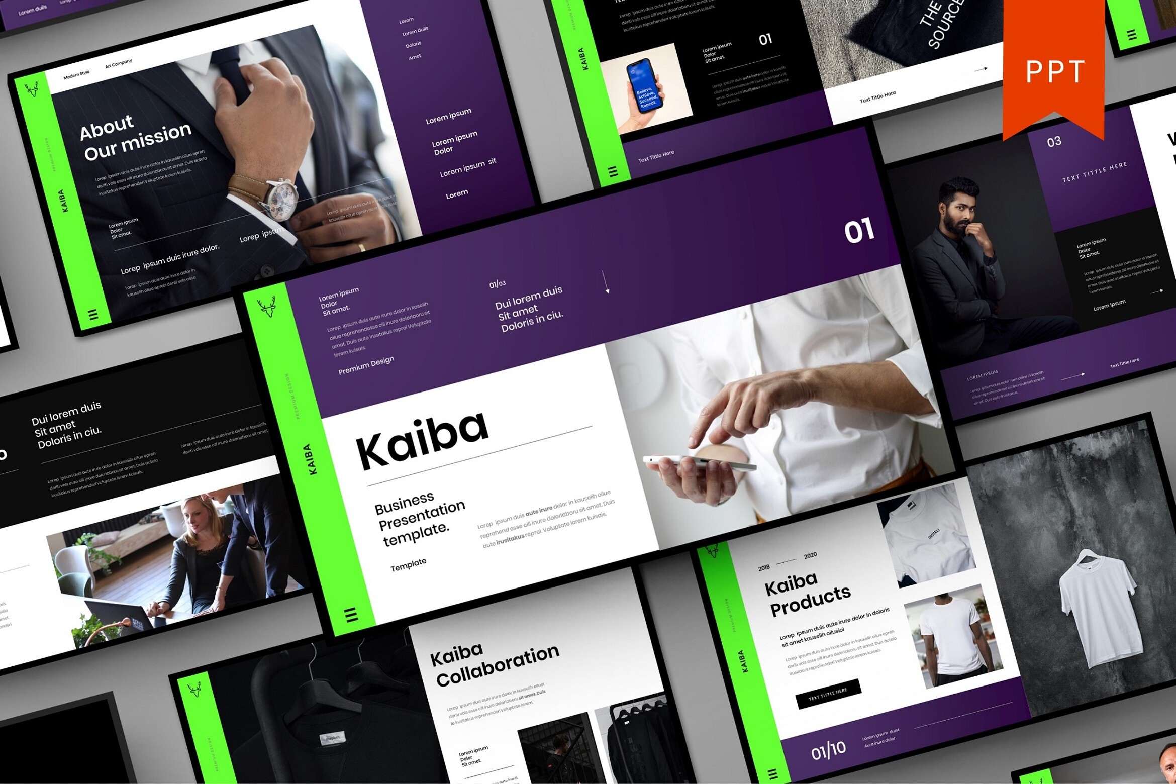 Kaiba – Business PowerPoint Template Graphic by Jujustudio · Creative ...