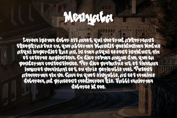 Menyala Font PNG with transparent background - Preview 2
