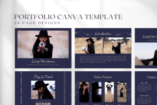 PORTFOLIO CANVA TEMPLATE Graphic by The Little Lily Studio · Creative ...