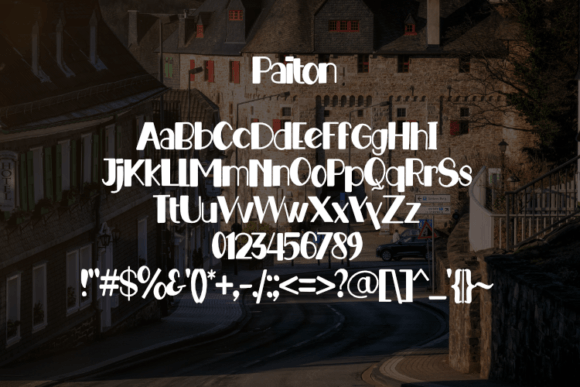 Paiton Font PNG with transparent background - Preview 1